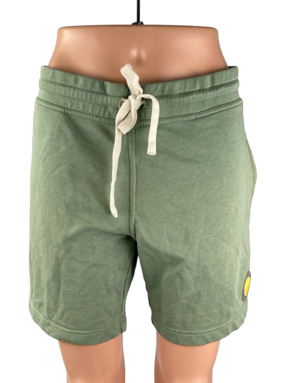Eubi Women's Green Cotton High Rise Casual Activewear Athletic Sweat Shorts Sz M